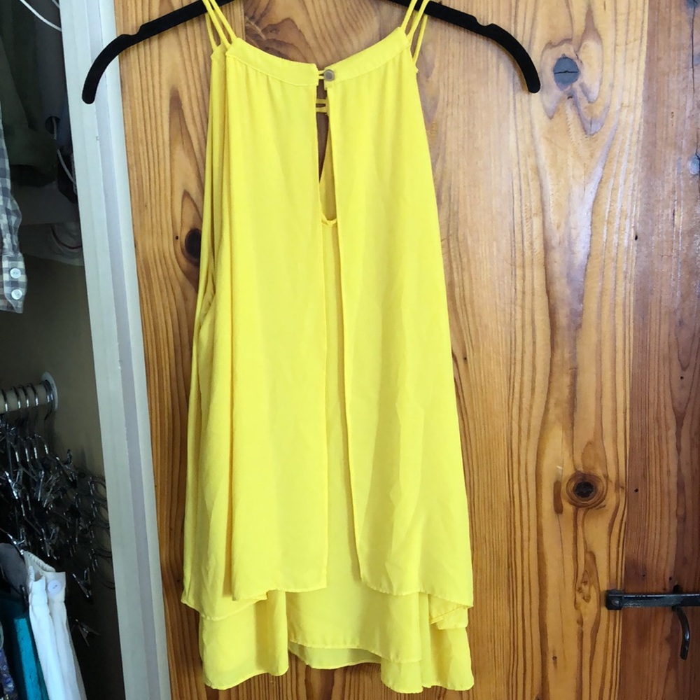 Yellow Flowy Yellow Tank - Picture 6 of 10